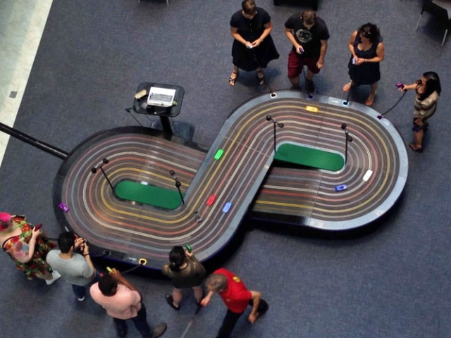 Giant scalextric hire